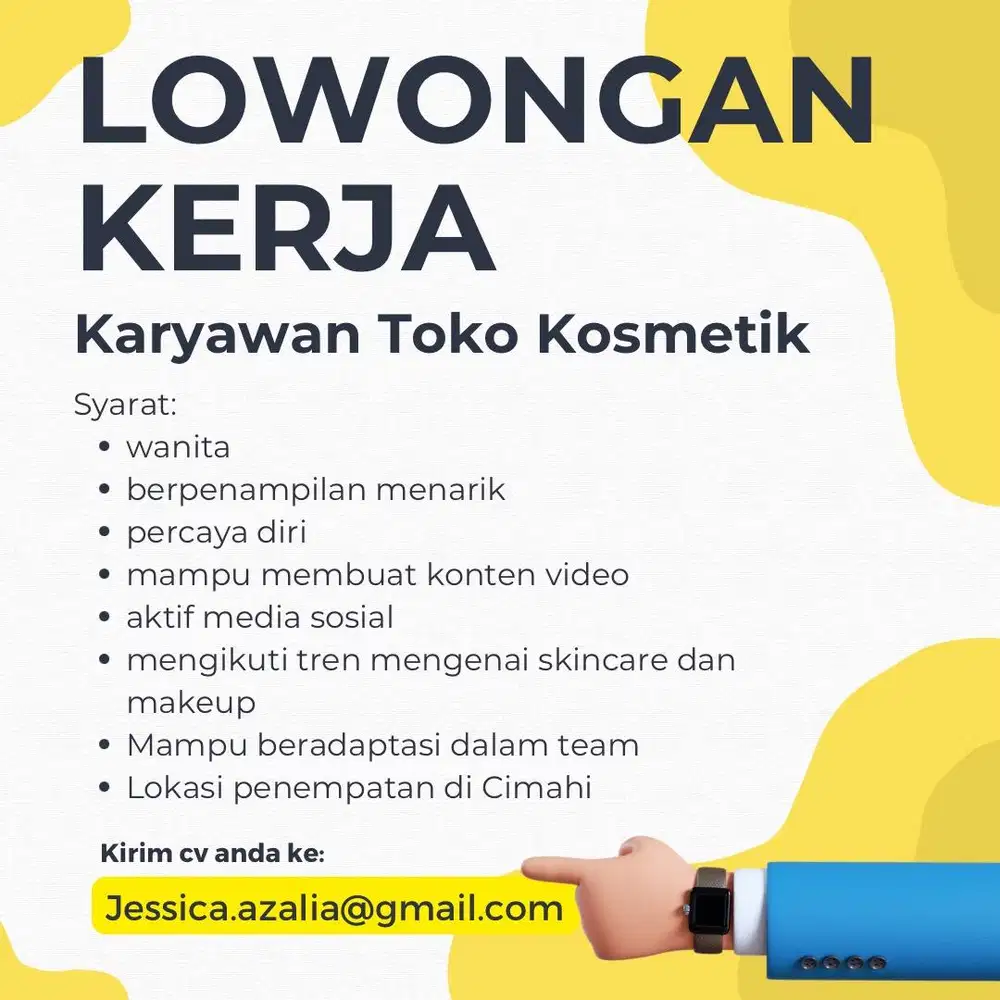 Lowongan Kerja di Toko Kosmetik Cimahi