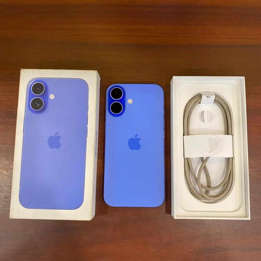 iPhone 16 128GB Ultramarine Garansi Inter Masih Garansi 10/02/2026