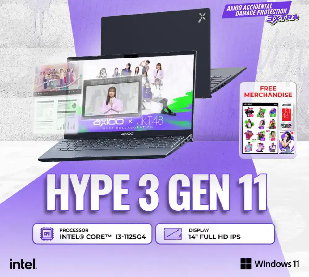 LAPTOP AXIOO HYPE3 CORE I3 8/256GB