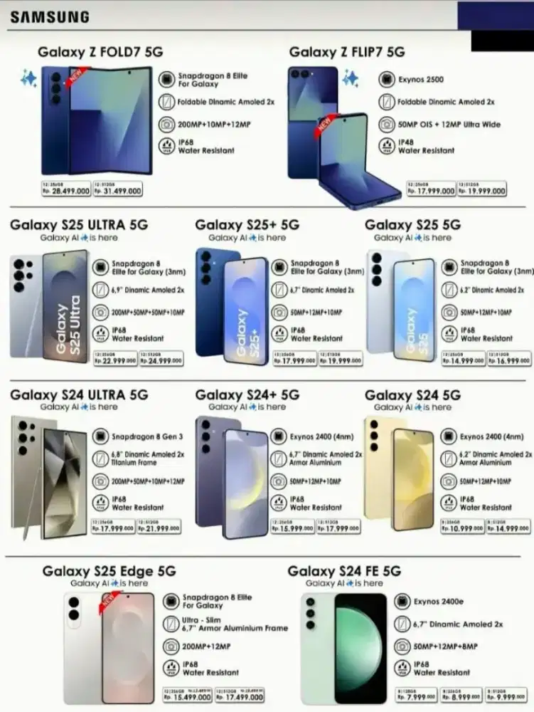 [CICILAN TANPA DP HCI] SAMSUNG GALAXY S & Z SERIES