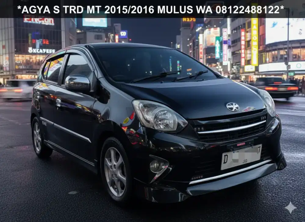 Agya S TRD Sportivo manual 2016/2015 Black pajak baru isi ban baru