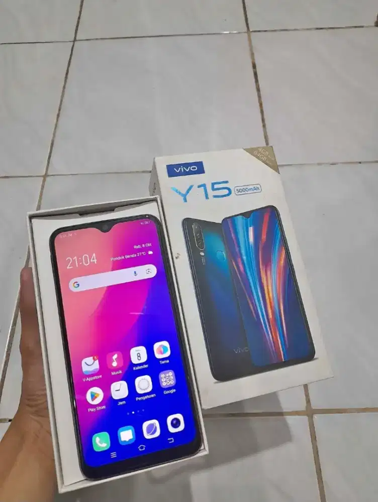 Vivo y15
Ram 4/64
Fullset