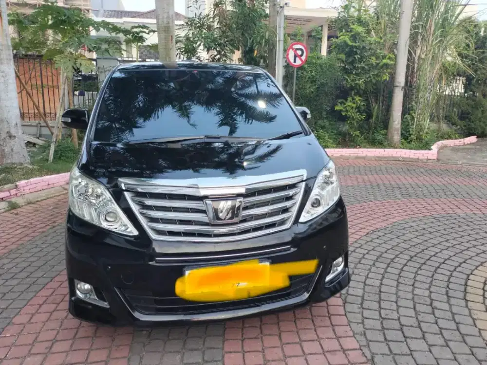 Toyota Alphard G 2,4 AT PM 2012 pilot sheet