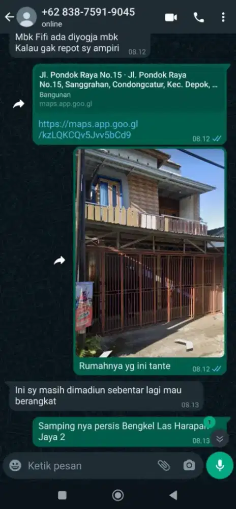 Kost pinggir jalan raya