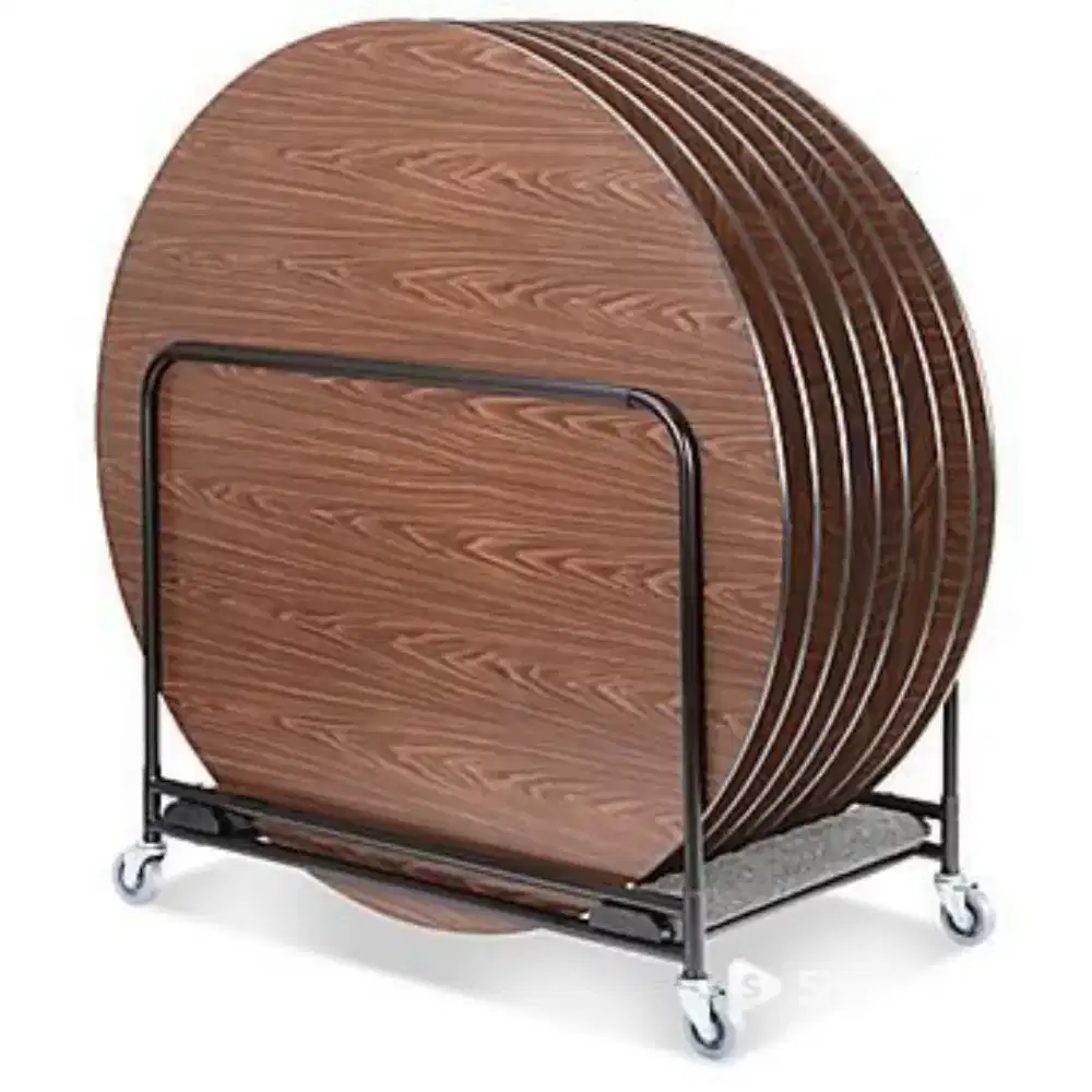 Meja Makan Kaki X Round Table Cross X