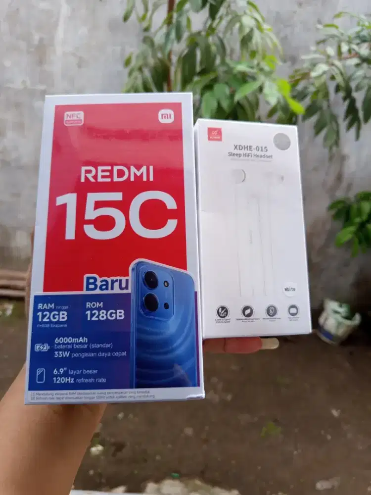 Xiaomi Redmi 15C 6+⁶/128GB bonus headset
Xundd