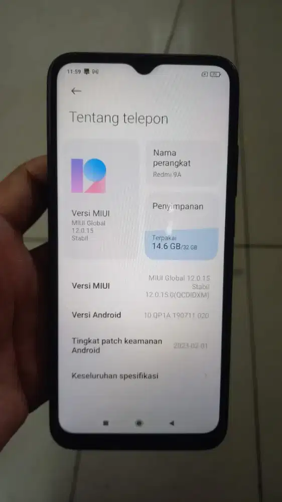 Redmi 9a ram 3/32gb