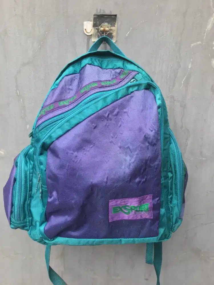 Tas Ransel Vintage Exsport Biru Tosca