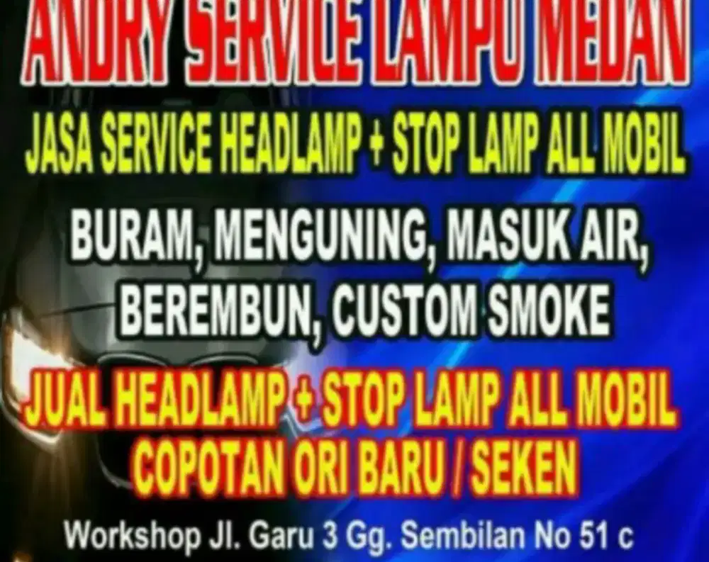 Nano coating headlamp mobil