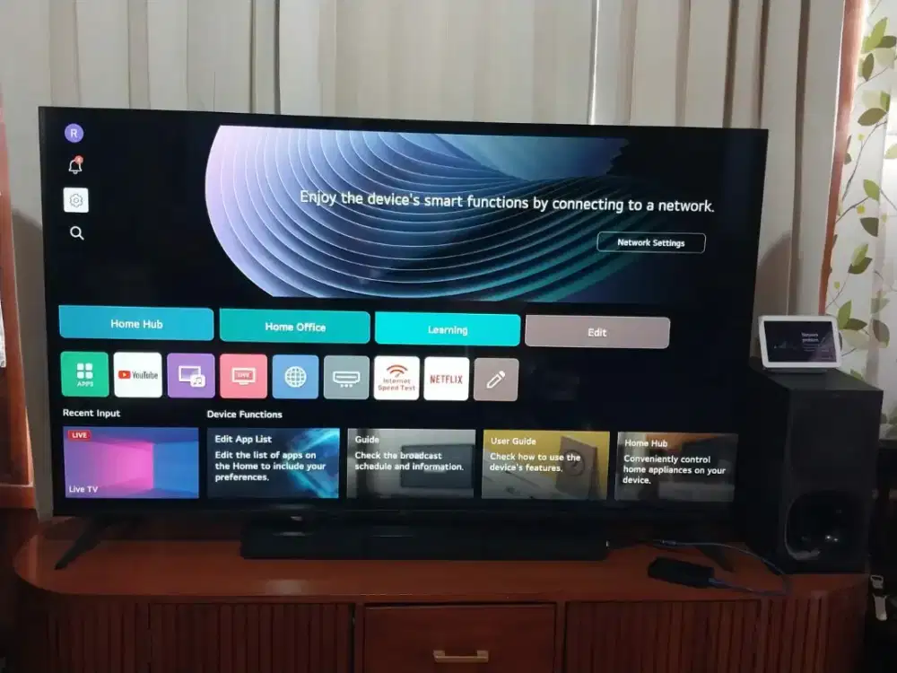 Tv LG 65 inc garansi full pemakaian 1 bulan