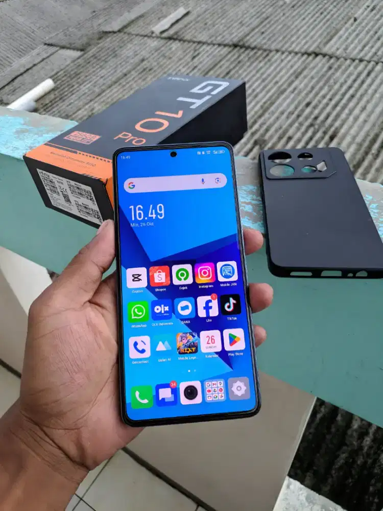 Infinik gt 10 pro 8+8/256gb NFC 5G sepek gaming