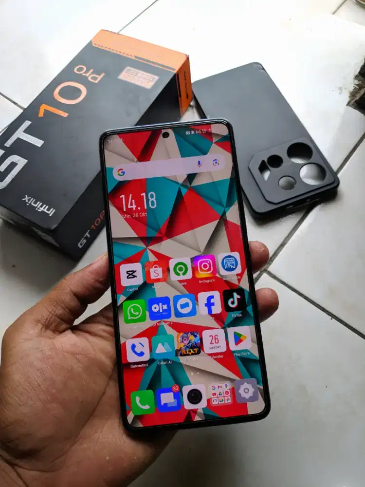 Infinik gt 10 pro 8+8/256gb NFC 5G sepek gaming