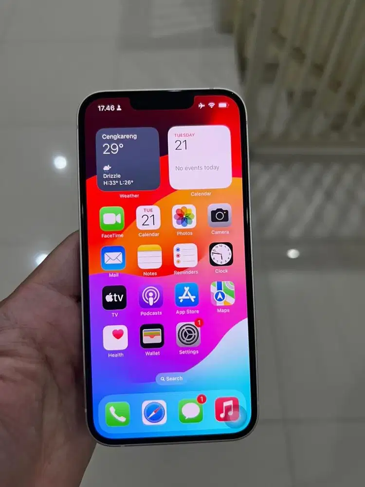 Iphone 13 128gb starlight Resmi