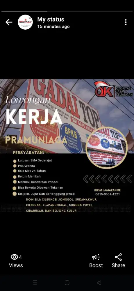 Lowongan pekerjaan