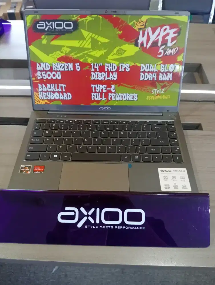 LAPTOP AXIOO RYZEN5-3500U  8/256GB