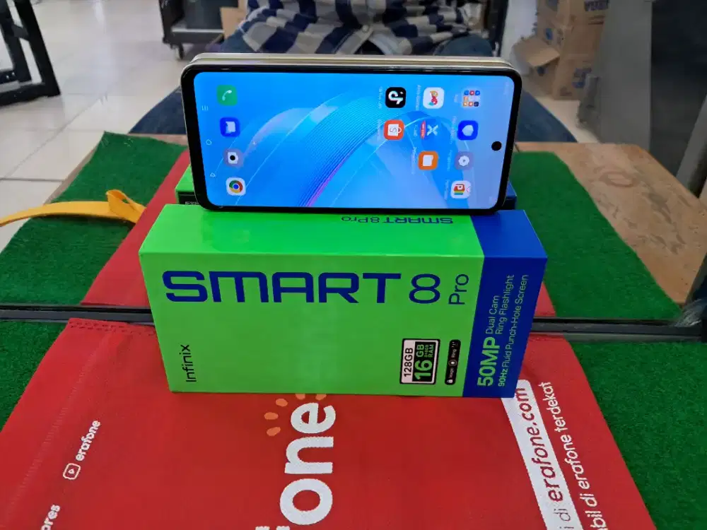 INFINIX SMART 8 Pro 8/128 gb mulus no minus lengkap
