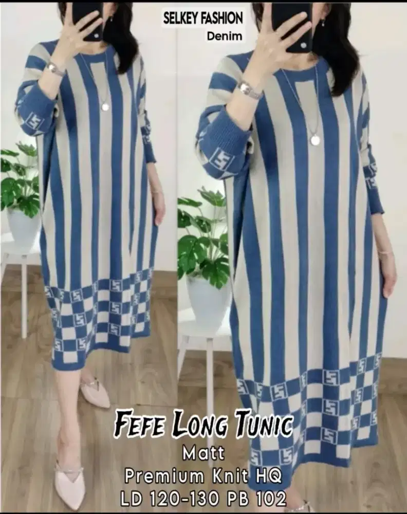 Dress rajut warna