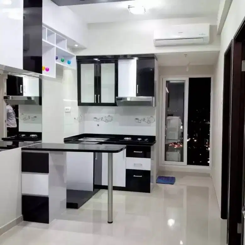 Custom Interior Kitchen Set, Backdrop TV, Lemari, Wardrobe, Kitchenset