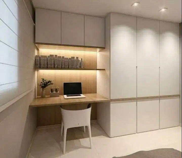 Custom Interior Kitchen Set, Backdrop TV, Lemari, Wardrobe, Kitchenset