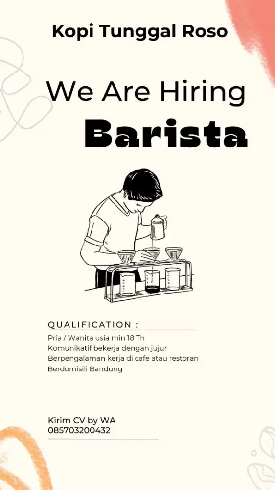 Lowongan Kerja Kedai Kopi