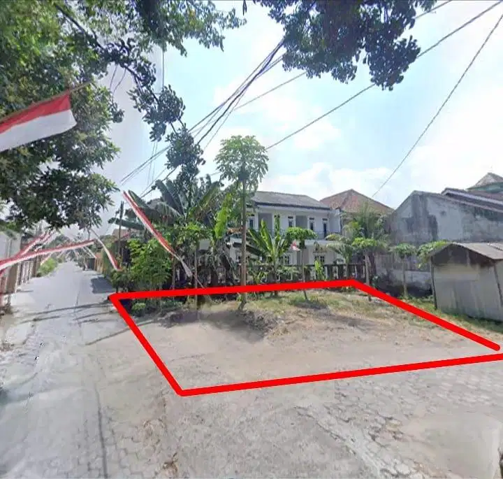Dijual Tanah Pekarangan Hook 2 Muka Dekat Patangpuluhan