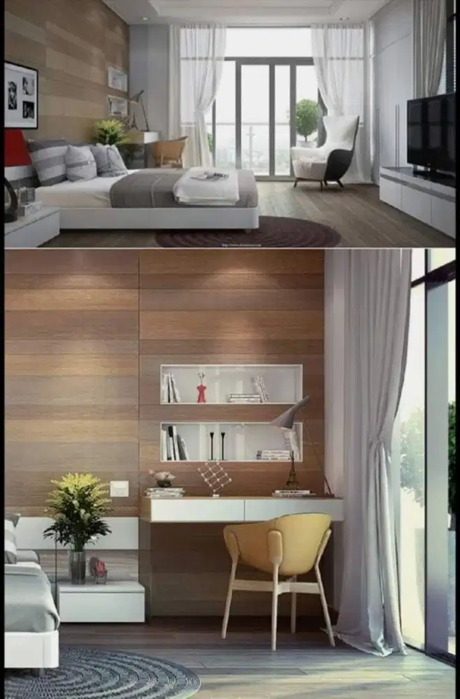 Custom Interior Kitchen Set, Backdrop TV, Lemari, Wardrobe, Kitchenset