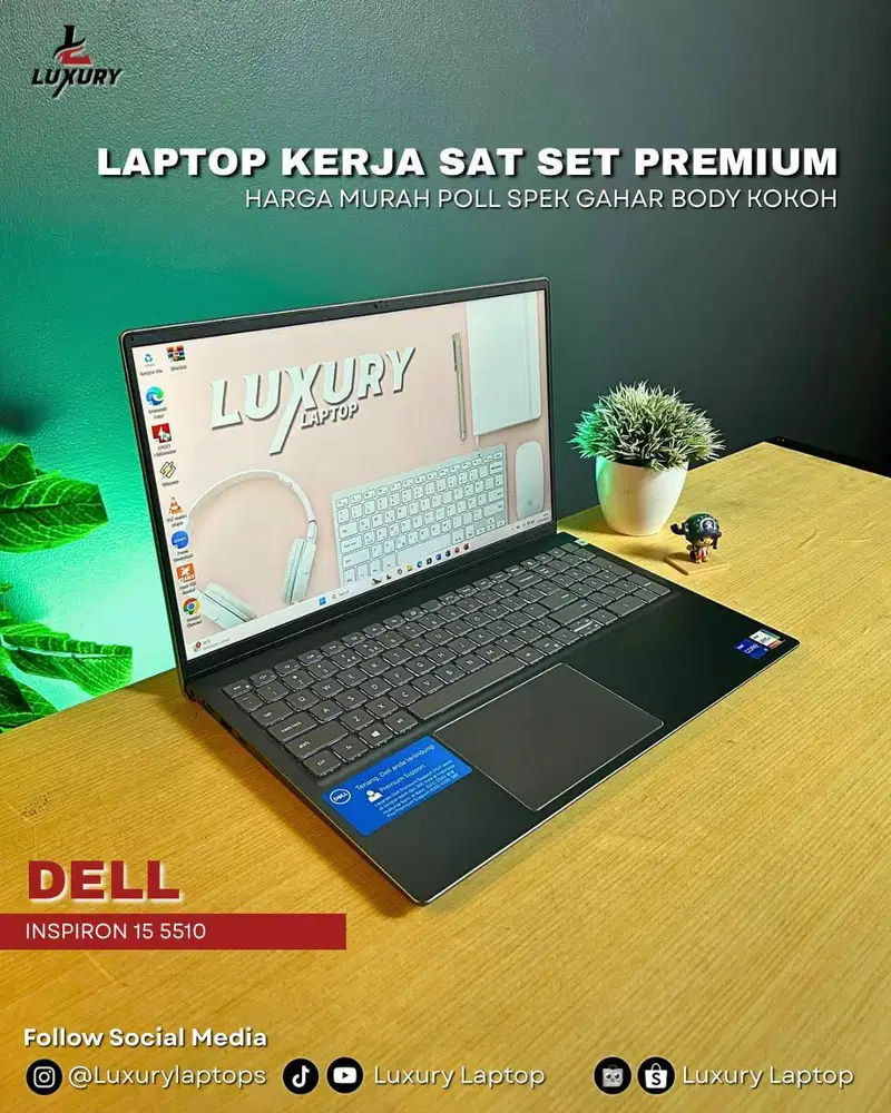 LAPTOP DELL INSPIRON 15 5510 CORE I5 SSD RAM JUAL CEPAT MURAH BU