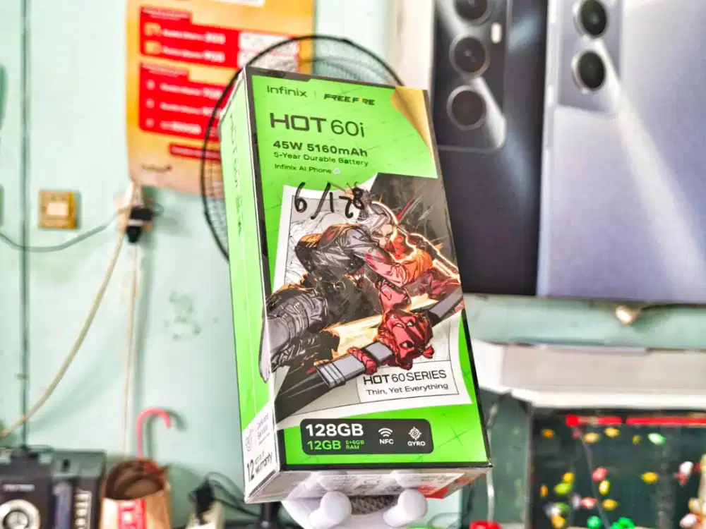 INFINIX HOT 60i 6/128 NEW SEGEL PROMO TERMURAH