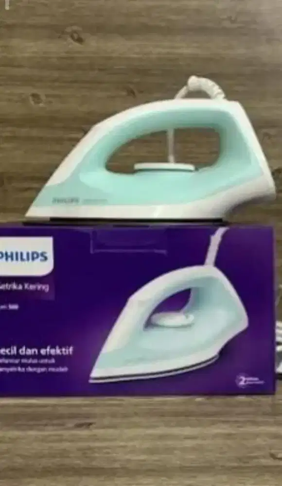 Setrika philip warna hijau tosca