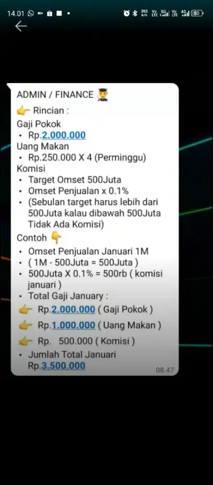 Kepala gudang online shop