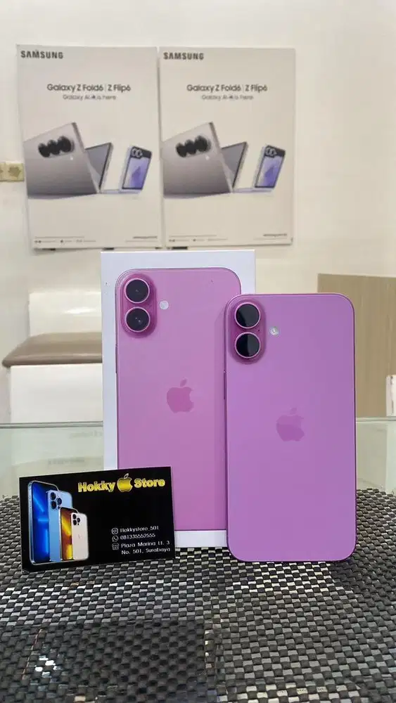 Iphone 16plus/128gb pink garansi resmi april 2026 bh 100%