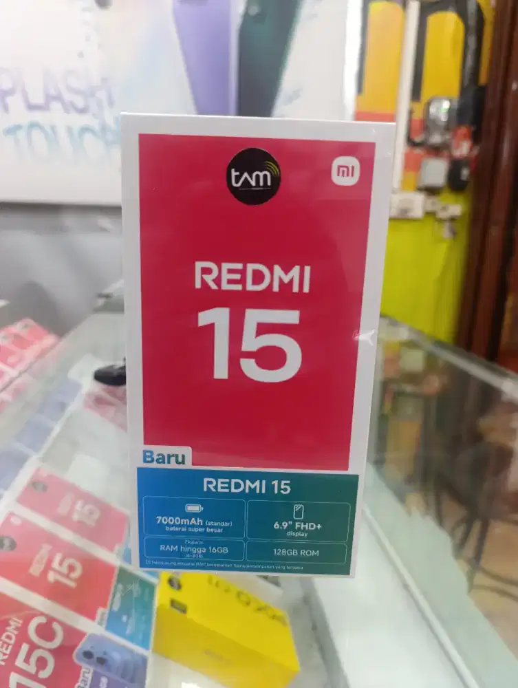 Redmi 15 8/128 new garansi resmi tam 15 bulan