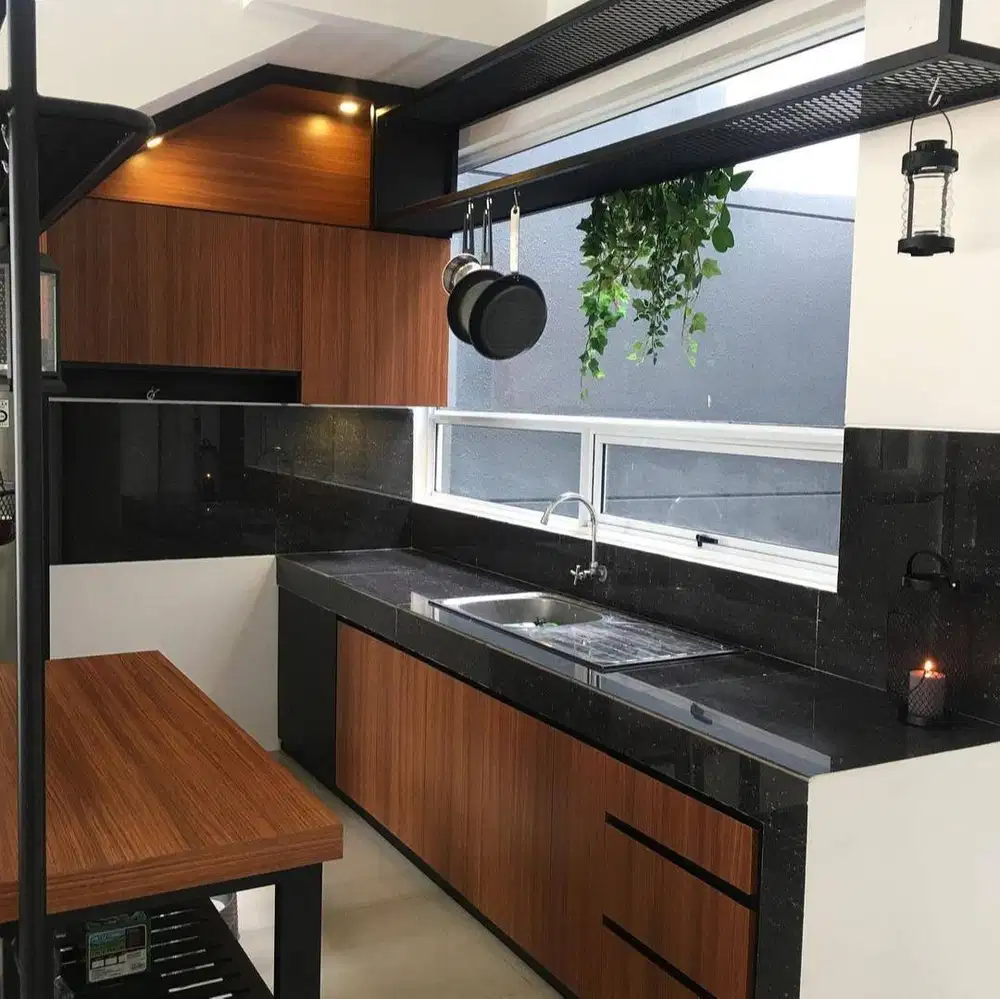 Custom Interior Kitchen Set, Backdrop TV, Lemari, Wardrobe, Kitchenset