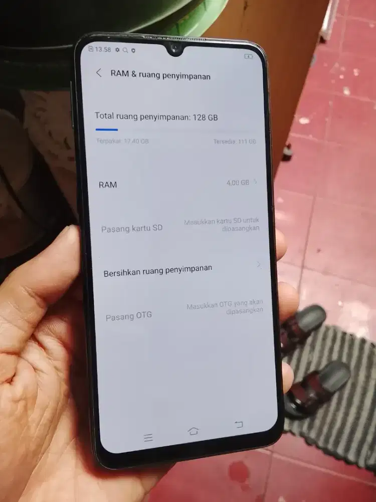 Vivo S1 4/128 finger di layar