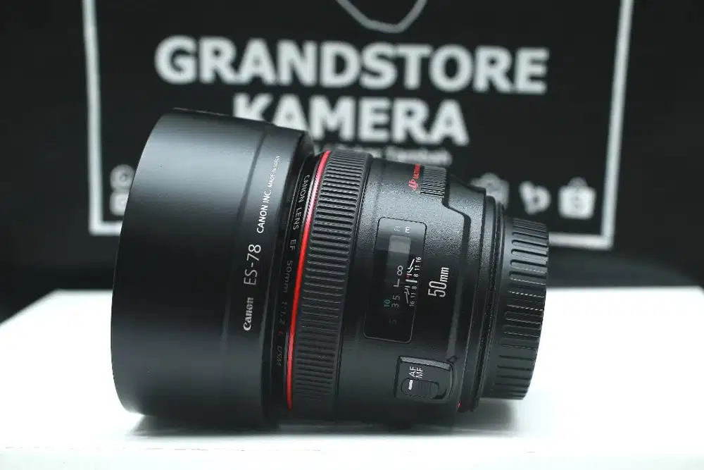 Lensa Canon 50mm f1.2 L USM Fullset MINT CONDITION