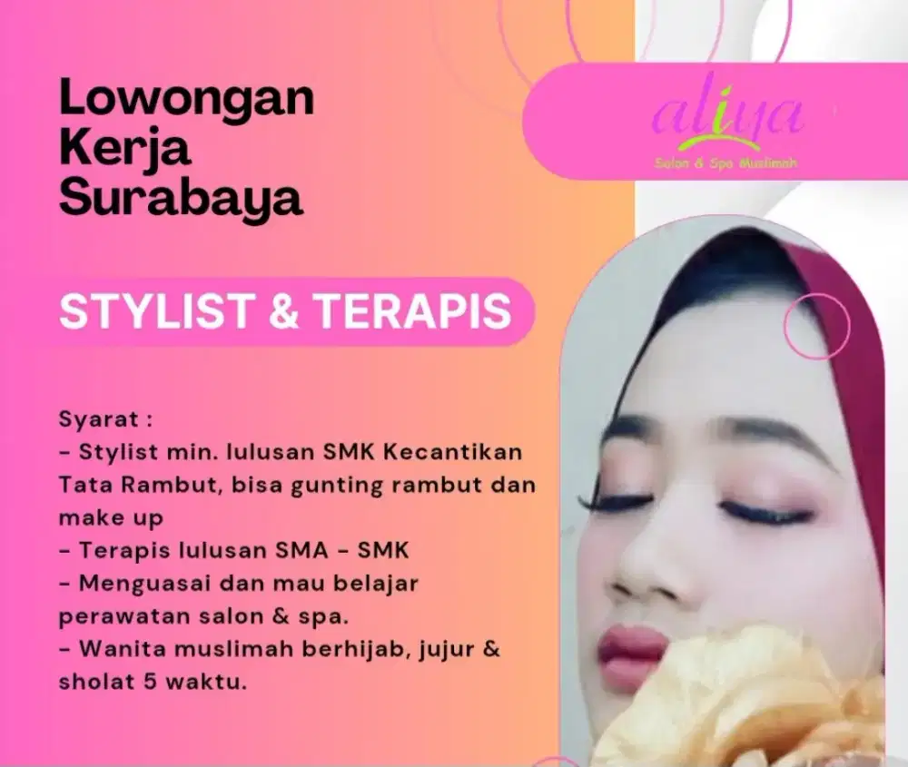 Loker Stylist & Terapis Muslimah