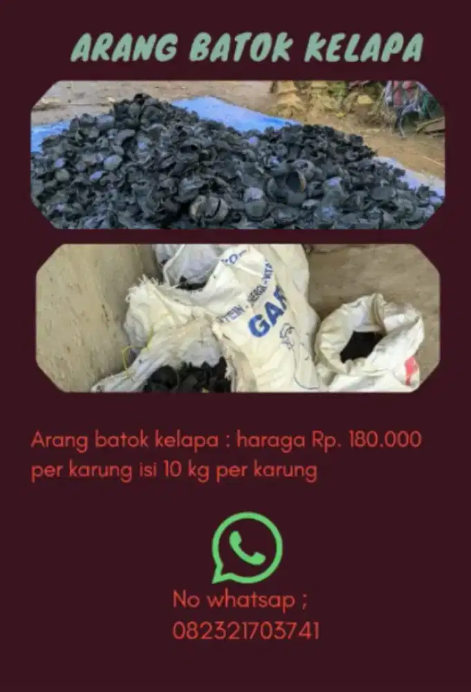 Arang batok & kayu