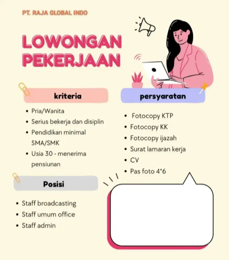 Lowongan Pekerjaan