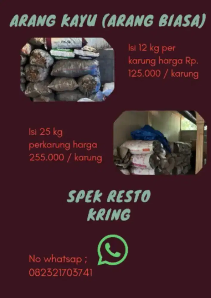 Arang batok & kayu