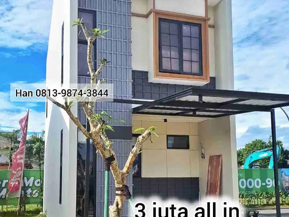 rumah 2 lantai. 3 juta all in free biaya biaya. 15 menit ke bsd