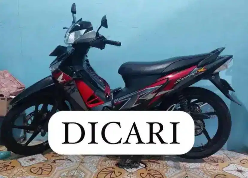 Di Cari Supra X 125 Double Disk DD Tahun 2008 Ke Atas Supra X 2010