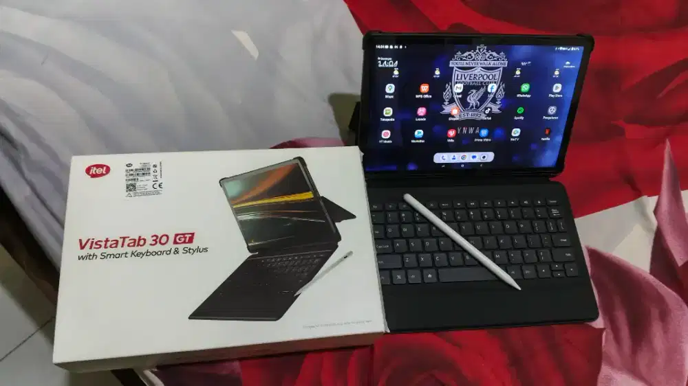 Itel Vista tab 30 GT free stylus dan case keyboard mulus