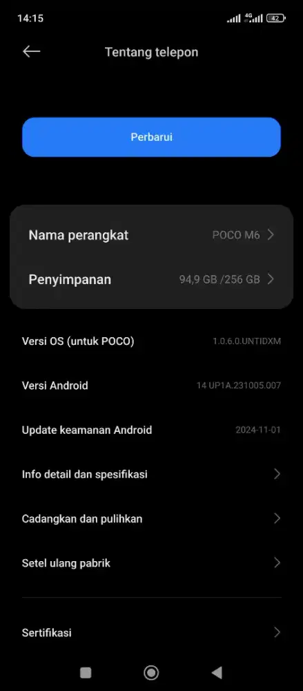 Dijual cepat, poco M6