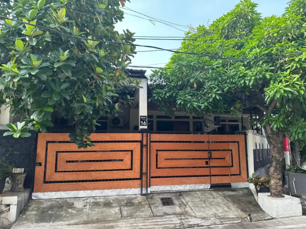 Rumah villa mutiara gading3 bekasi luas hook
