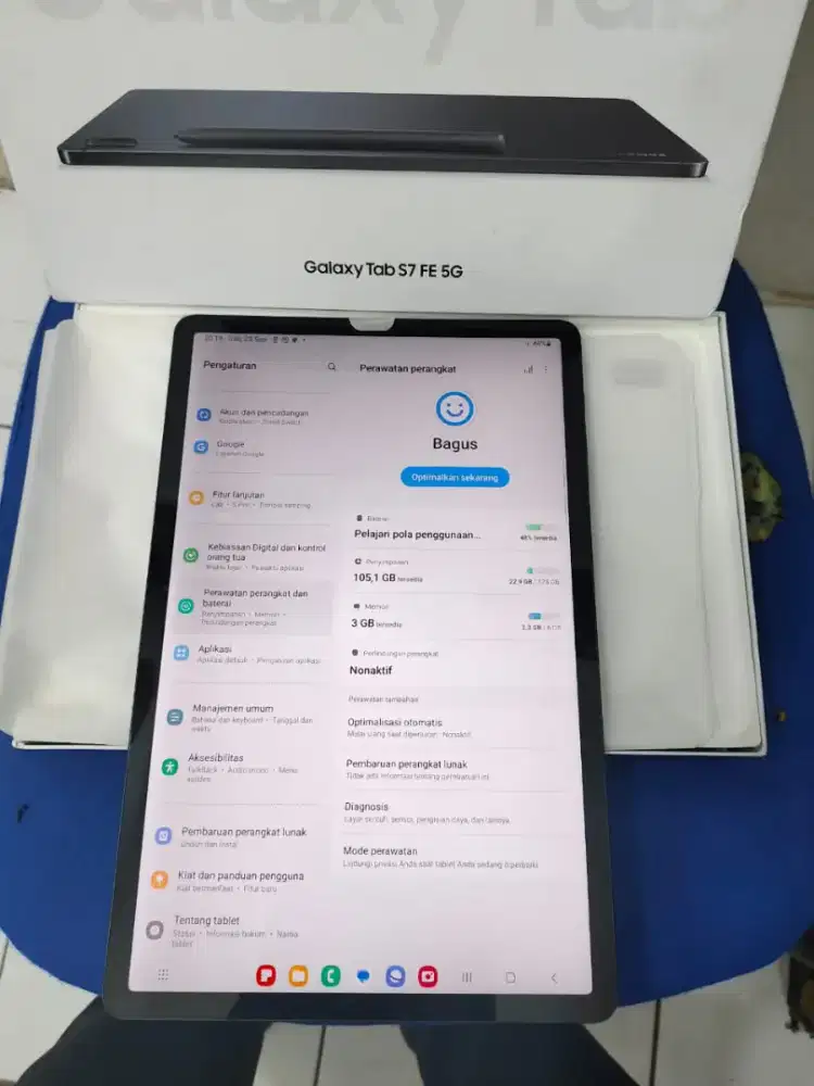 SAMSUNG GALAXY TAB S7 FE 5G 6/128 SECOND