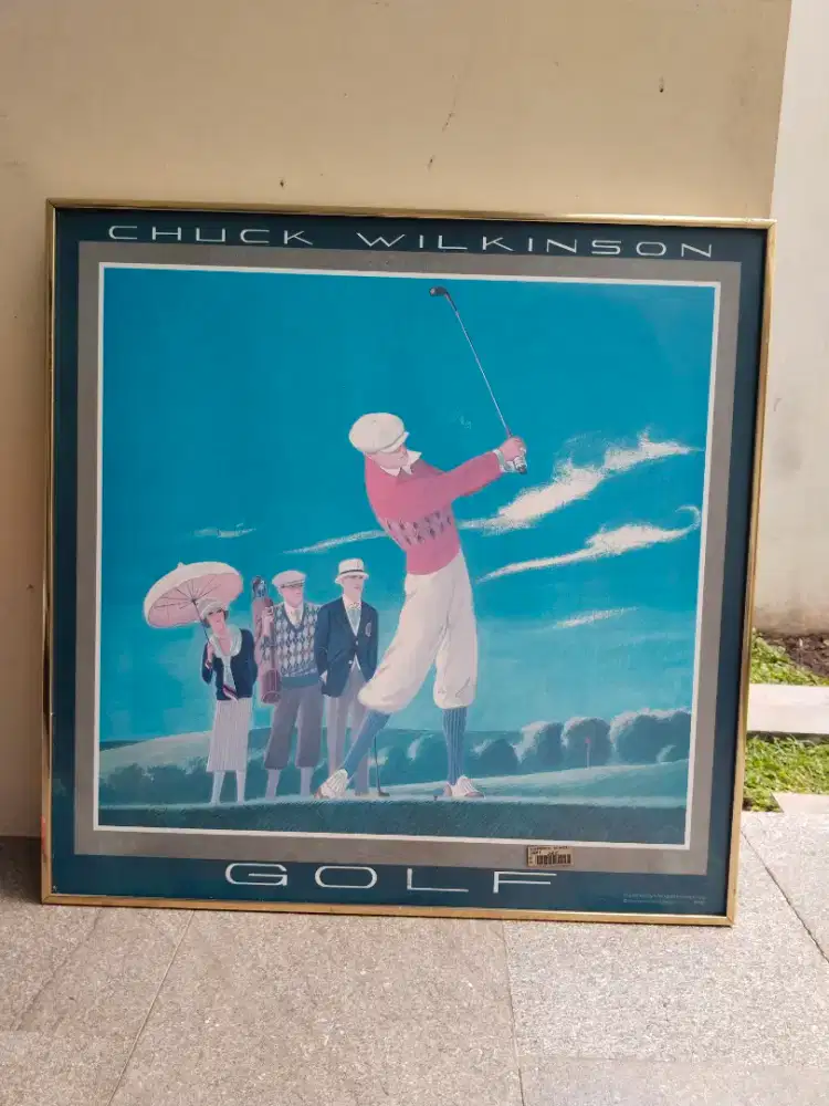 Hiasan dinding pegolf Chuck Wilkinson