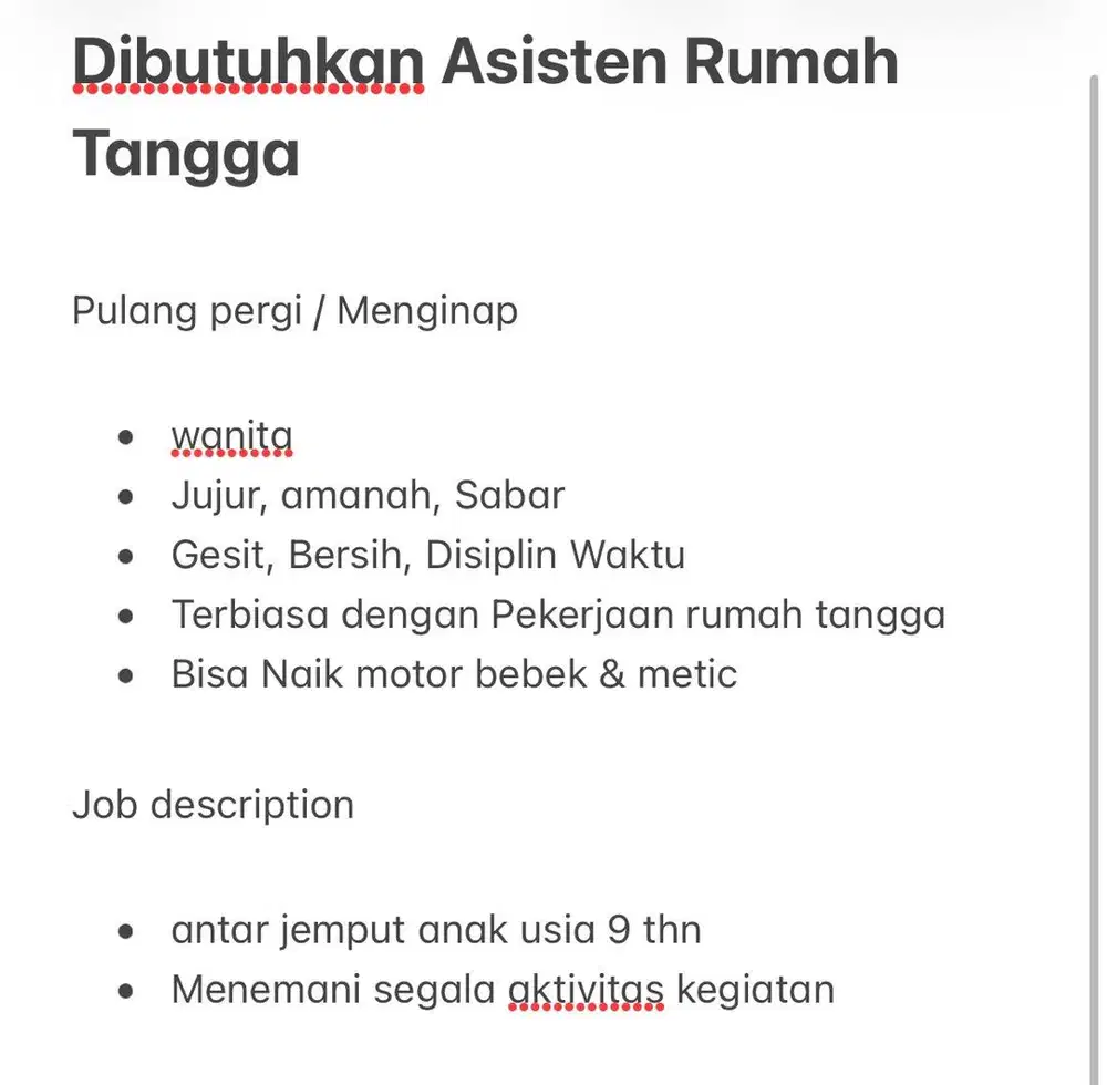 Asisten Rumah Tangga