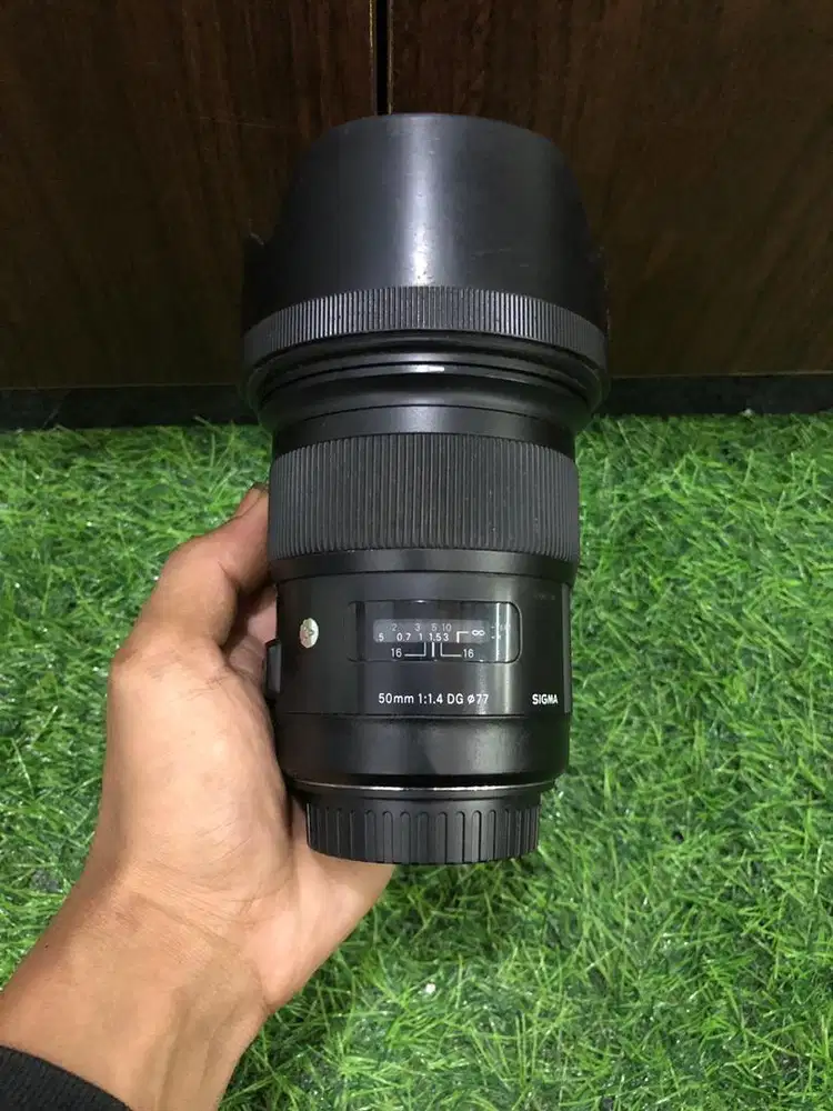 Lensa sigma 50mm f1.4 for canon