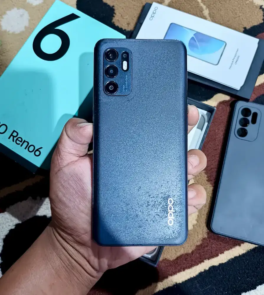 Oppo Reno 6 (8/128) Fullset Ori Minus Pemakaian