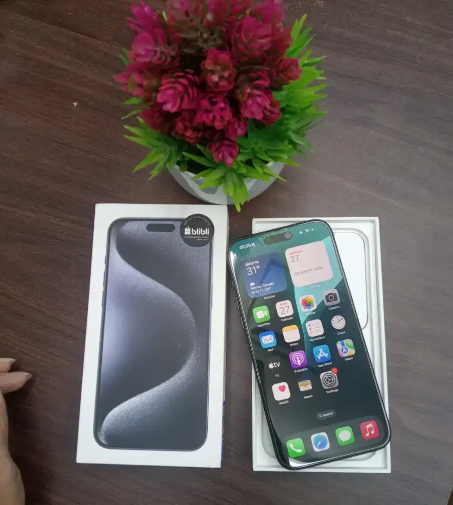 iPhone 15 pro max 256GB blue titanium ex iBox